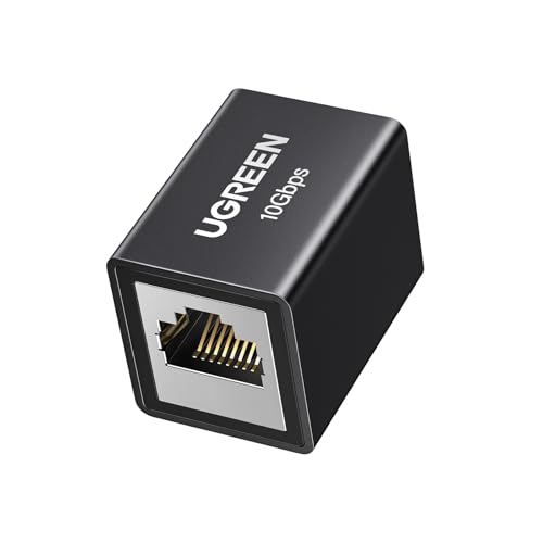 UGREEN LAN Kabel Verlängerung RJ45 Kupplung 10 Gigabit LAN Kabel Kupplung LAN Verbinder Ethernet Verlängerung Netzwerkkabel Kupplung LAN Kupplung Cat7/ Cat6/ Cat5e/ Cat5（Schwarz-1 Stück） von UGREEN