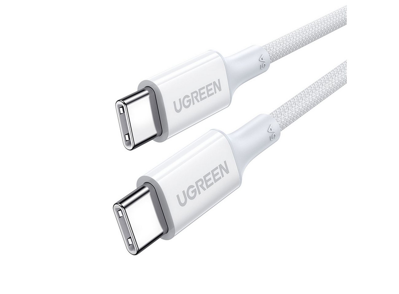 UGREEN Ladekabel / Datenkabel USB-C / USB-C PD-Kabel 100 W 0,5 m – weiß Smartphone-Kabel von UGREEN