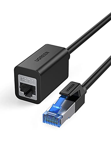 UGREEN Lan Verlängerung Cat 8 Lan Kabel Verlängerung RJ45 Verlängerung 40 Gbits Netzwerkkabel Verlängerung Ethernet Verlängerung Patchkabelverlängerung kompatibel mit Cat7 CAT6 Cat5.(0.5M) von UGREEN