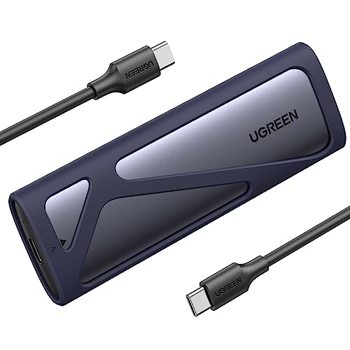 UGREEN M.2 Gehäuse NVMe USB 3.1 Gen2 10 Gbps NVMe SSD Gehäuse Adapter mit USB CC Kabel für M2 NVMe PCIe M Key und B+M Key Unterstützt UASP Ruhemodus von UGREEN