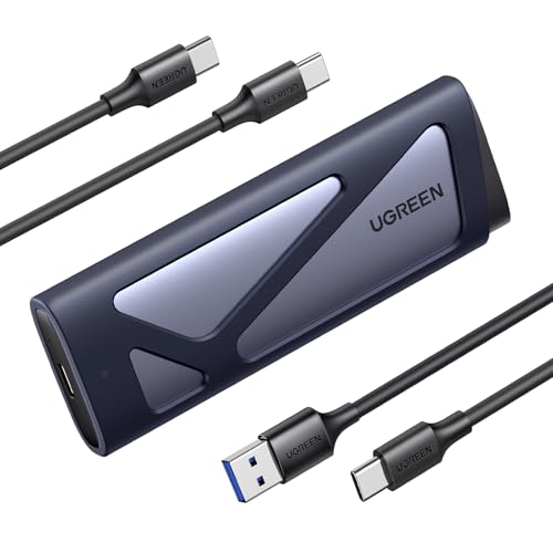 UGREEN M2 SSD Gehäuse, NVME SATA M.2 SSD Gehäuse USB 3.2 GEN 2 10Gbps, NVME Gehäuse für M-Key und B&M-Key, kompatibel mit 970 EVO Plus, 760P usw UGREEN M2 SSD Gehäuse, NVME SATA M.2 SSD Gehäuse USB 3.2 GEN 2 10Gbps, NVME Gehäuse für M-Key und B&M-Key, kompatibel mit 970 EVO Plus, 760P usw von UGREEN