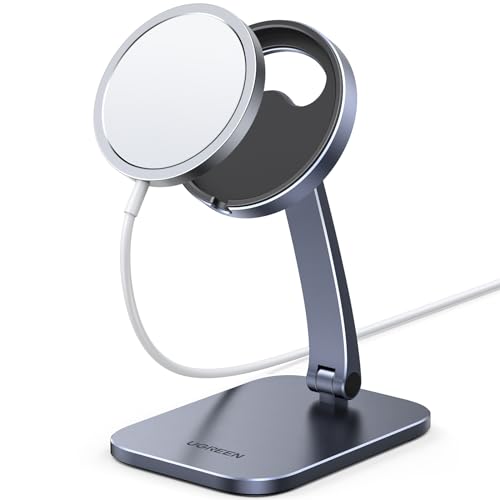 UGREEN MagSafe Telefon Ständer iPhone Standby Modus Halterung Höhe und Winkel Einstellbar Faltbar Tragbar Aluminium Halter kompatibel mit iPhone 16 15 Pro Max 15 Plus 14 13 12, MagSafe Hülle UGREEN MagSafe Telefon Ständer iPhone Standby Modus Halterung Höhe und Winkel Einstellbar Faltbar Tragbar Aluminium Halter kompatibel mit iPhone 16 15 Pro Max 15 Plus 14 13 12, MagSafe Hülle von UGREEN