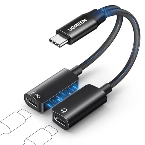 UGREEN Magnetischer USB C Kopfhörer Adapter und Laden, 2 in 1 USB C Adapter Kopfhörer und 60W Schnellladung für iPhone 16 Pro Max iPad Pro/Mini 6 Galaxy S25 S24 UGREEN Magnetischer USB C Kopfhörer Adapter und Laden, 2 in 1 USB C Adapter Kopfhörer und 60W Schnellladung für iPhone 16 Pro Max iPad Pro/Mini 6 Galaxy S25 S24 von UGREEN