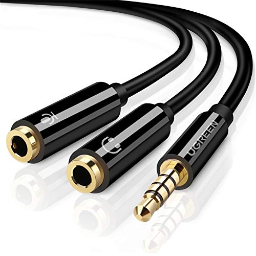 UGREEN Mikrofon und Kopfhörer Splitter 3.5mm Y-Kabel Schwarz UGREEN Mikrofon und Kopfhörer Splitter 3.5mm Y-Kabel Schwarz von UGREEN