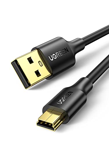 UGREEN Mini USB Kabel USB 2.0 Datenkabel Mini USB Ladekabel USB A auf Mini USB B kompatibel mit Hero 4, 3+, 3, PS3 Controller, Externe Festplatte usw. (1m) von UGREEN