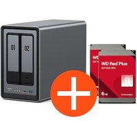UGREEN NASync DXP2800 NAS System 2-Bay 12TB inkl. 2x WD WD60EFPX NAS HDD - 6 TB UGREEN NASync DXP2800 NAS System 2-Bay 12TB inkl. 2x WD WD60EFPX NAS HDD - 6 TB von UGREEN