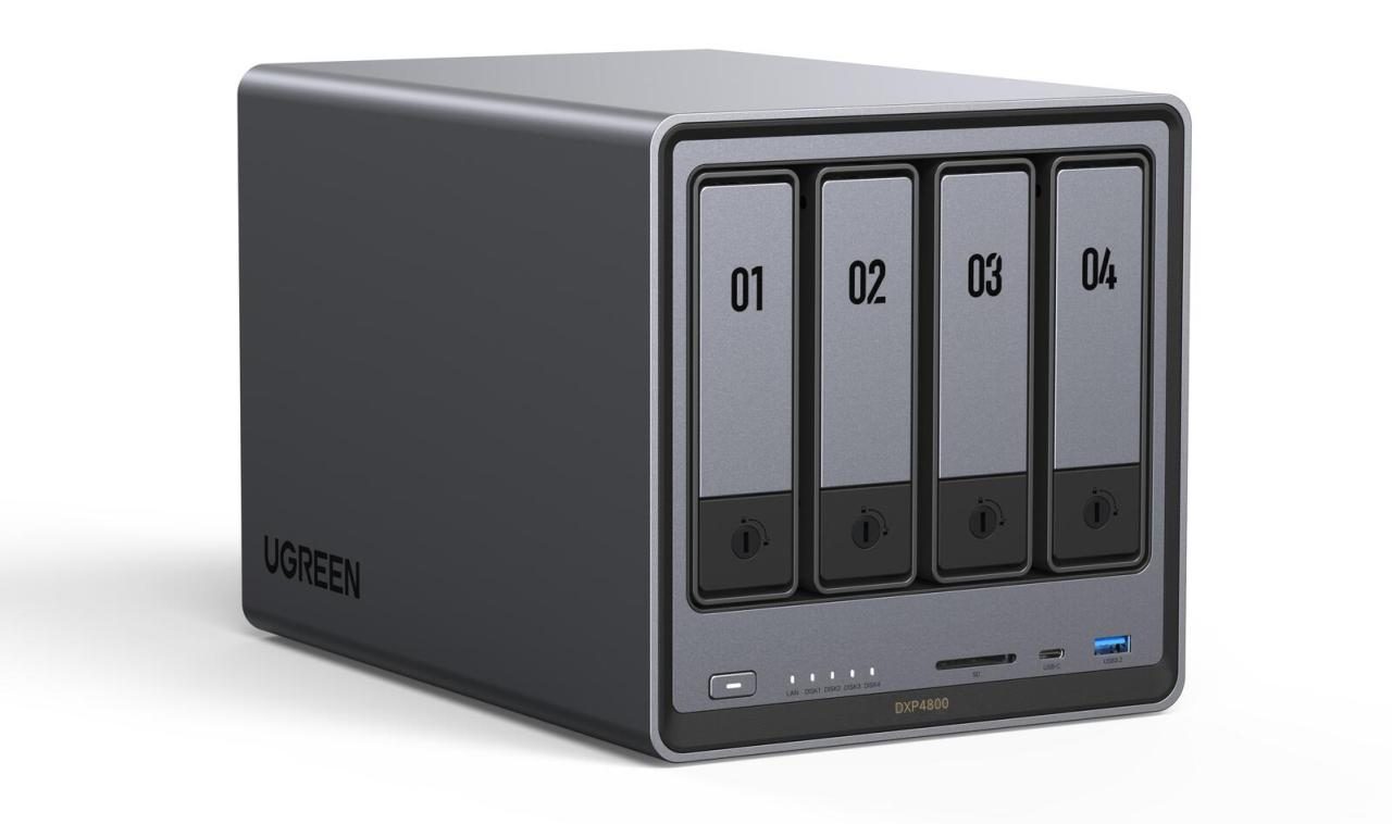 UGREEN NASync DXP4800 4 Einschübe NAS-Server Leergehäuse (25372) von UGREEN