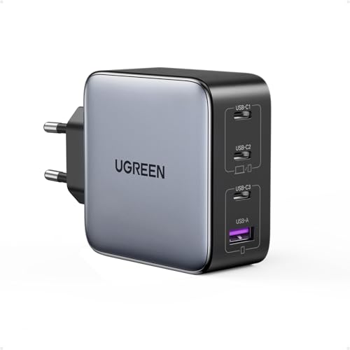 UGREEN Nexode 100W USB C Ladegerät GaN USB C Netzteil 4 Ports Charger PD Ladegerät mit PPS kompatibel mit MacBook Pro, iPhone 16 Pro Max/16 Pro/15 Pro/15 Pro Max, iPad Pro, S24 Ultra, S24+ usw von UGREEN