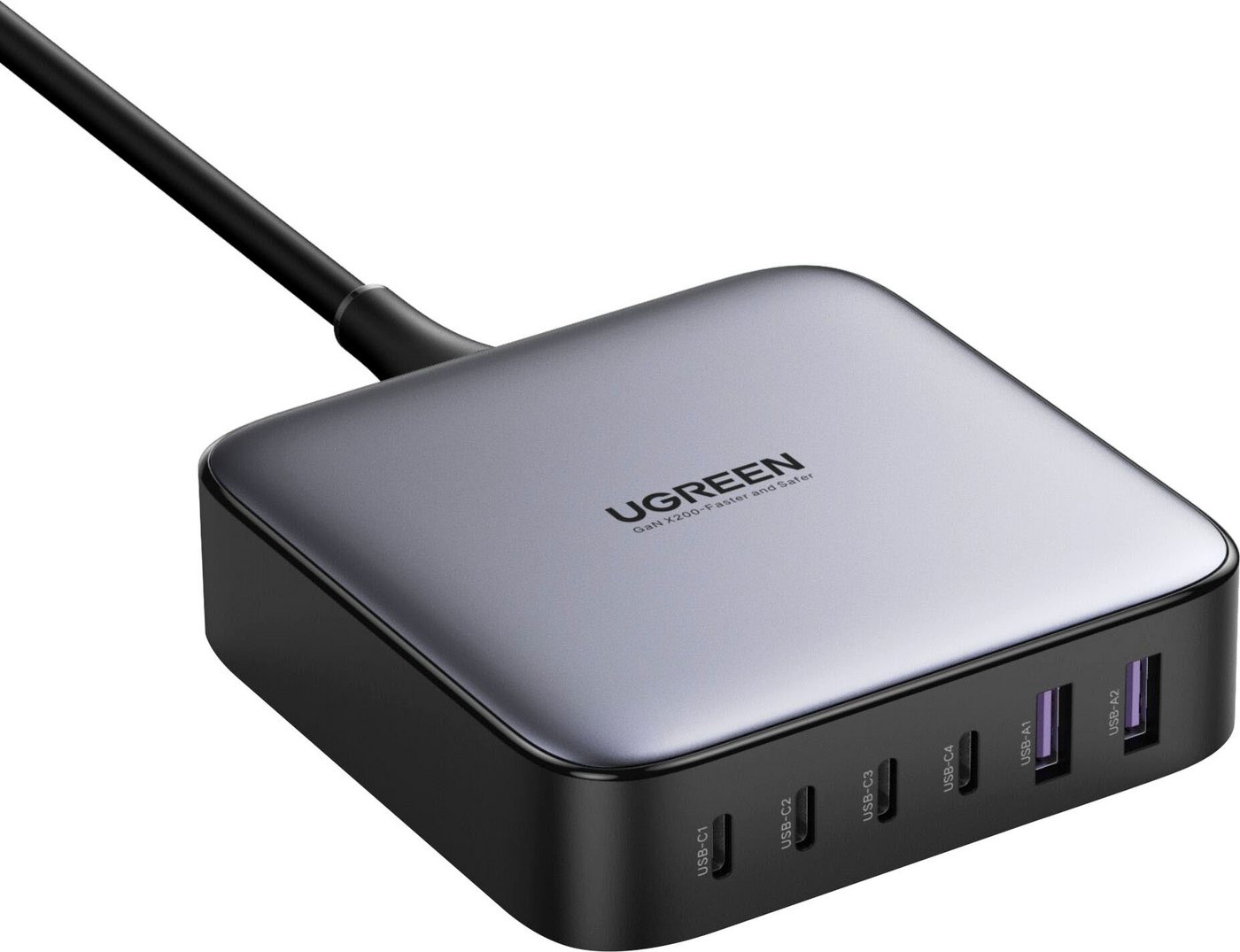 UGREEN Nexode 2xUSB-A + 4xUSB-C 200W Desktop Fast USB-Ladegerät UGREEN Nexode 2xUSB-A + 4xUSB-C 200W Desktop Fast USB-Ladegerät von UGREEN
