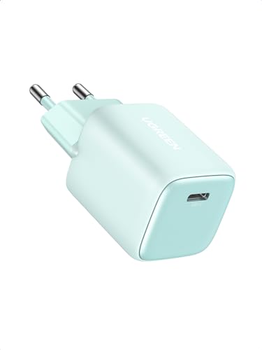 UGREEN Nexode 30W USB C Ladegerät USB C Netzteil GaN II Tech Schnellladegerät kompatibel mit iPhone 15 Pro Max, 15 Plus, 15, 14 Pro, 13, Galaxy S24 Ultra, S23, iPad, Tab A8, Pixel, HomePod (Mintgrün) von UGREEN