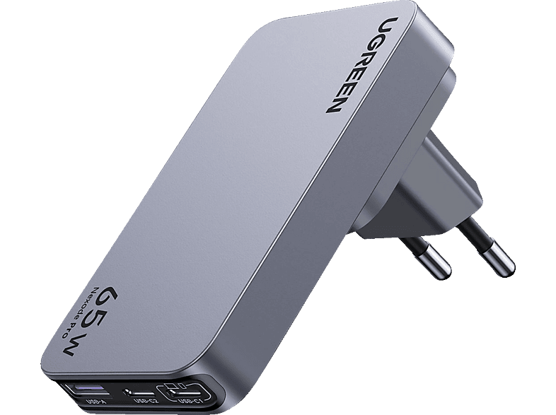 UGREEN Nexode Pro 65W 3-Port GaN Ultra-Slim Wall Charger Universal, Gray UGREEN Nexode Pro 65W 3-Port GaN Ultra-Slim Wall Charger Universal, Gray von UGREEN