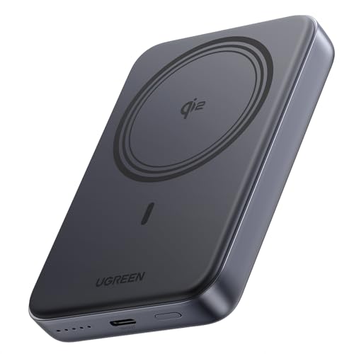 UGREEN Nexode Qi2 Wireless Powerbank 10000mAh kompatibel mit Magsafe 15W kabellose Power Bank & 20W USB-C-Schnellladefunktion externer Akku kompatibel mit iPhone 16 Pro Max/16/15-12 von UGREEN