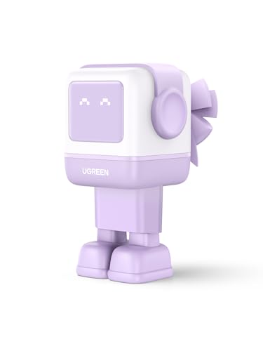 UGREEN UNO USB C Ladegerät, 65W USB C Netzteil 3-Port GaN Schnellladegerät LED Display kompatibel mit MacBook Pro/Air, iPad, iPhone 16 Pro Max, 15 Pro, Galaxy S24 Ultra, Steam Deck (Lila) von UGREEN