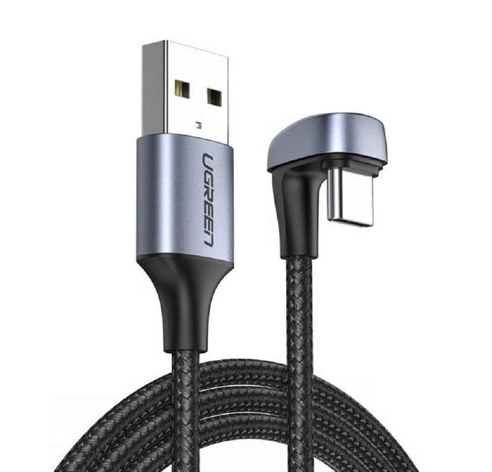 UGREEN Nylon-Winkelkabel USB-Kabel - USB Typ C 1 m 3 A 18 W Quick Charge Smartphone-Ladegerät von UGREEN