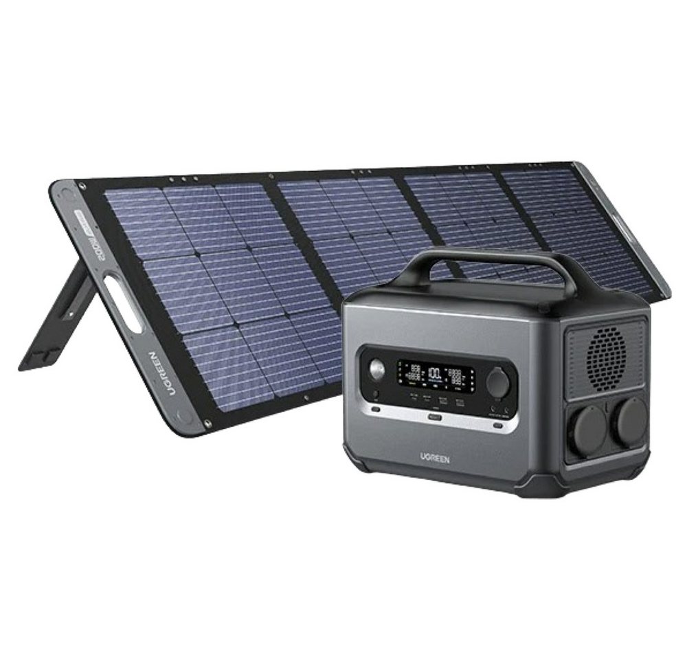UGREEN PowerRoam GS1200 Bundle - Powerstation & Solar Panel - grau Powerstation von UGREEN