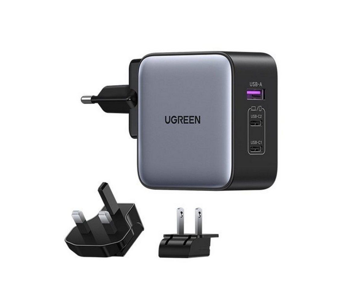UGREEN Schnellladegerät GaN USB / 2xUSB C 65W Adapter EU / UK / US Stecker Smartphone-Ladegerät von UGREEN