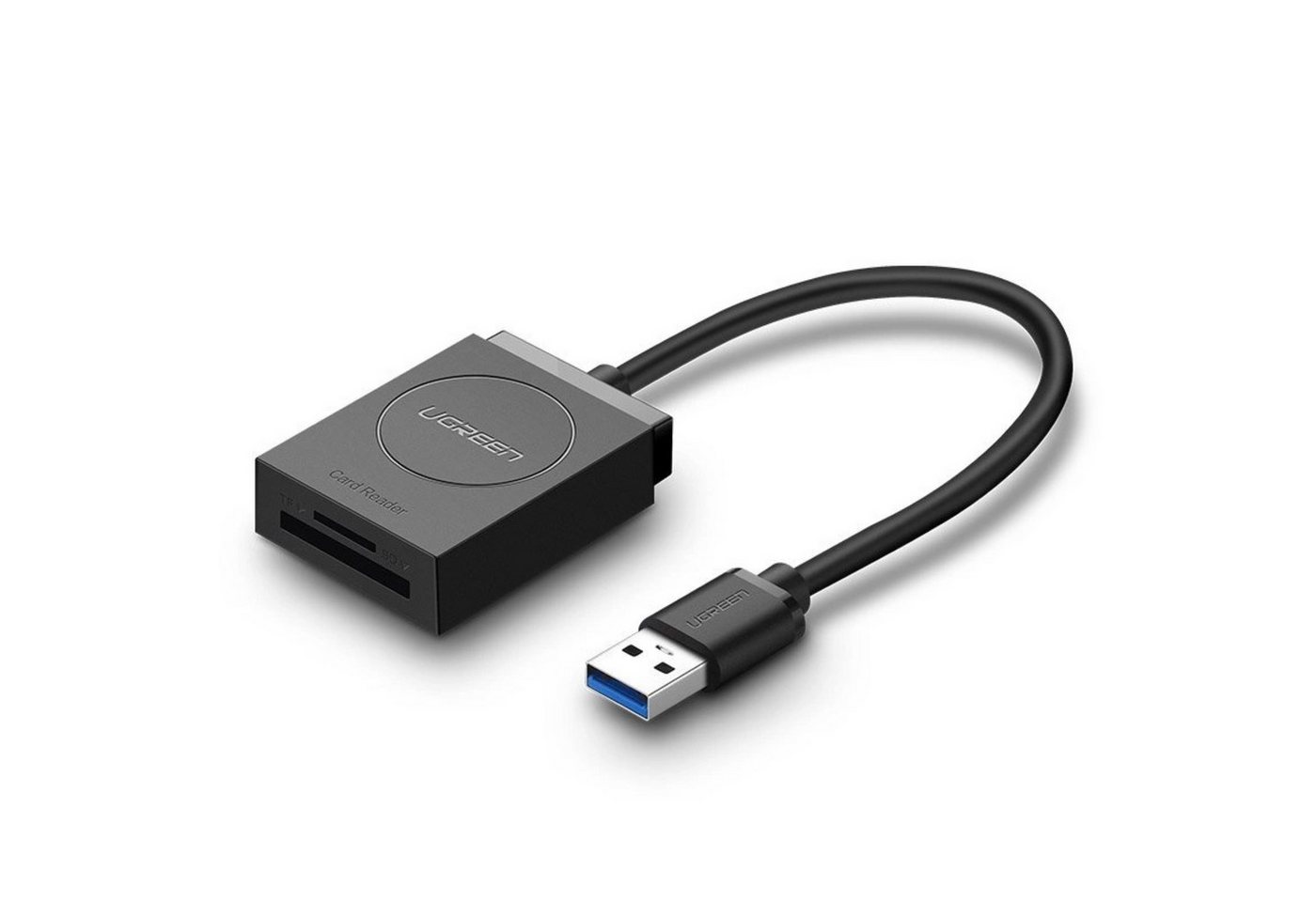 UGREEN Speicherkartenleser Datenüberträger SD-/Micro-SD-Kartenleser auf USB 3.0 schwarz 15 cm von UGREEN