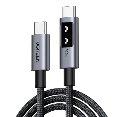 UGREEN UNO USB C auf USB C Kabel 100W (5A/20V) PD 3.0 Ladekabel USB C PPS kompatibel mit iPhone 16 iPhone 15, M3 MacBook Pro/Air, iPad Air/Pro 2024 Galaxy S24 Ultra A55 Pixel 8a Steam Deck usw. (0.5M) von UGREEN