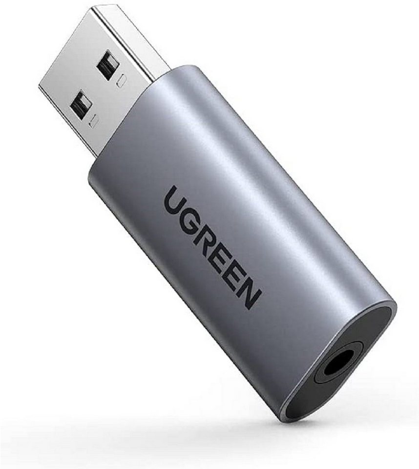 UGREEN USB 2.0 auf 3.5mm wandelt USB 2.0 zu 3.5mm kompatibel mit Smartphone USB-Adapter von UGREEN