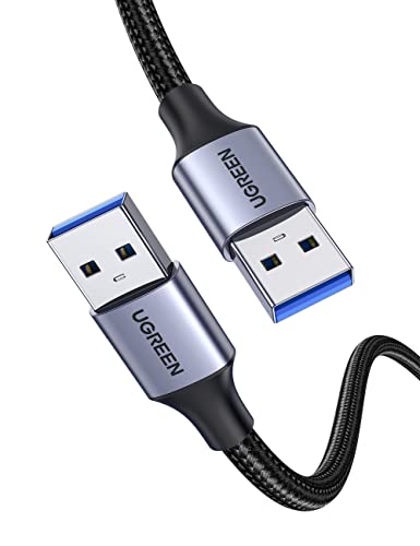 UGREEN USB 3.0 Kabel 5 Gbps Super Speed,Nylon USB Kabel auf USB kompatibel mit Drucker, Laptop, Festplatten, Kamera usw. (0.5M) von UGREEN
