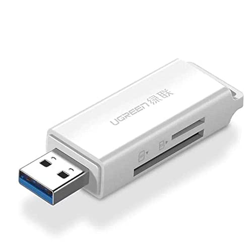 UGREEN USB 3.0 SD und Micro SD Kartenleser, Weiß von UGREEN