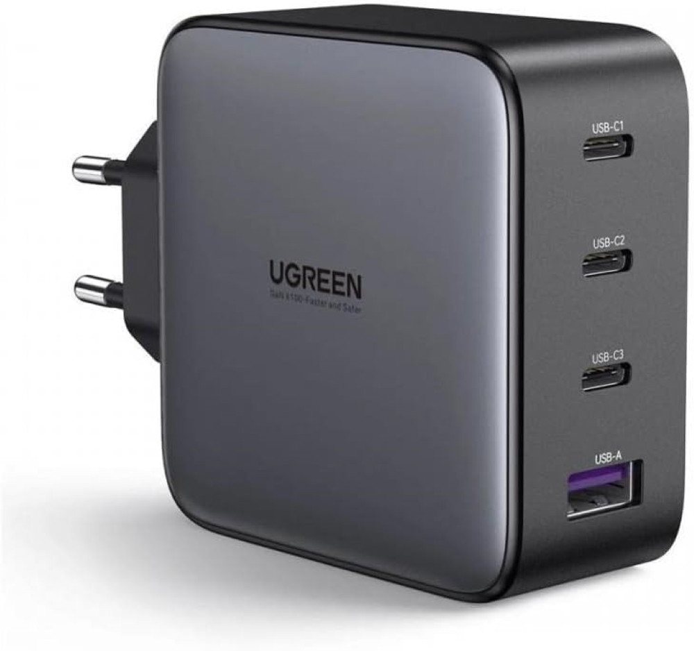 UGREEN USB-A+3xUSB-C 100W GaN EU Tech Fast Wall USB-Ladegerät Universal-Ladegerät UGREEN USB-A+3xUSB-C 100W GaN EU Tech Fast Wall USB-Ladegerät Universal-Ladegerät von UGREEN