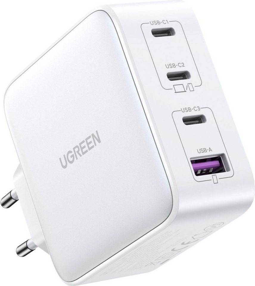 UGREEN USB-A+3xUSB-C 100W GaN Tech Fast Wall Charger EU Smartphone-Ladegerät von UGREEN
