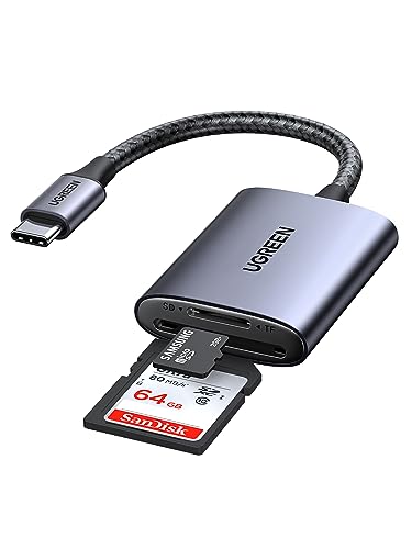 UGREEN USB C 104 MB/S Kartenleser SD Micro SD Card Reader Typ C Kartenlesegerät USB C Card Reader kompatibel mit iPhone 15 Serien, Galaxy S23/S23 Ultra,iPad Pro/iPad Air,MacBook Pro/MacBook Air usw. von UGREEN