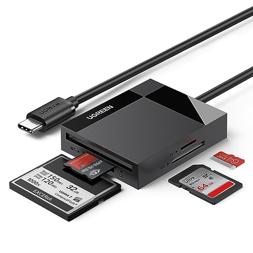 UGREEN USB C 104MB/S Kartenleser SD/Micro SD Card Reader USB C CF Kartenleser 4 in 1 Kompatibel für iPhone 15 Pro Max, Galaxy S23+/ S23 Ultra/MacBook Pro/Air/iPad Pro/Surface Book usw. UGREEN USB C 104MB/S Kartenleser SD/Micro SD Card Reader USB C CF Kartenleser 4 in 1 Kompatibel für iPhone 15 Pro Max, Galaxy S23+/ S23 Ultra/MacBook Pro/Air/iPad Pro/Surface Book usw. von UGREEN