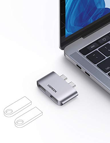 UGREEN USB C Hub 3.1 Gen2 USB C auf USB 3.1 Adapter Mini Kompatibel mit MacBook Pro, MacBook Air von UGREEN
