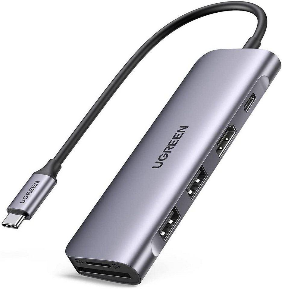 UGREEN USB C Hub 6 in 1 Typ C auf HDMI 4K, 2 USB 3.0 Ports, SD TF Kartenleser USB-Adapter von UGREEN