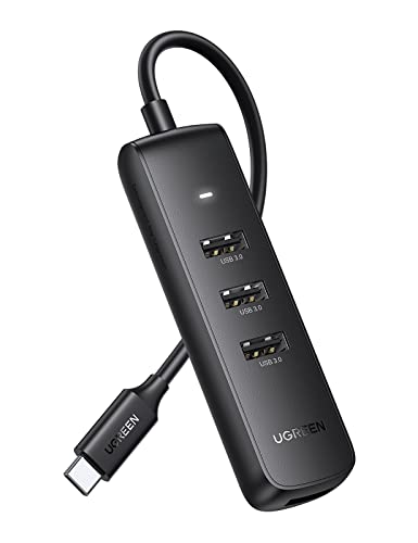 UGREEN USB C Hub mit 4 Port USB 3.0 USB C Datenhub Adapter für PC, Laptop, Tablet kompatibel mit iPhone 15/15 Pro, MacBook Pro/Air, iPad Pro/Air, Surface Pro, Galaxy Tab und mehr Typ C Geräten von UGREEN