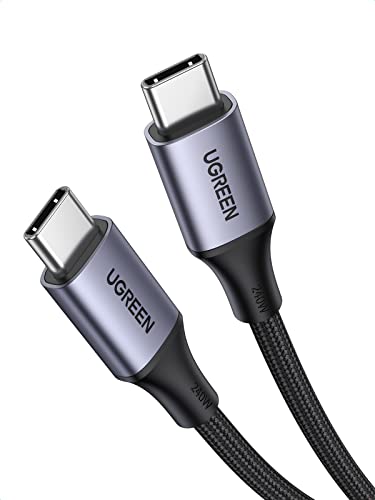 UGREEN USB C Kabel 240W Power Delivery 3.1 Ladekabel USB C auf USB C kompatibel mit iPhone 16, iPhone 15, M3 MacBook Pro/Air, Gaming Laptop, iPad Pro/Air 2024, Galaxy S24 Ultra Steam Deck usw. (2M) von UGREEN