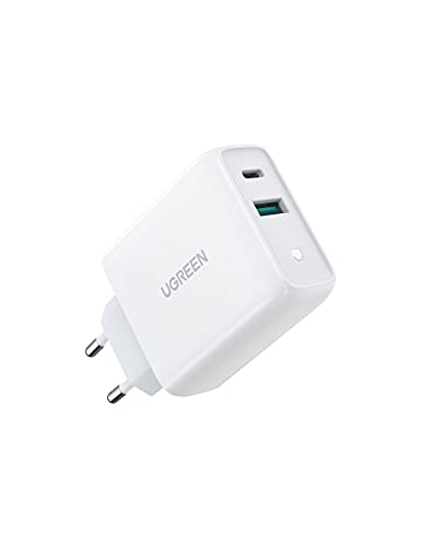 UGREEN USB C Ladegerät 36W Dual Port Netzteil PD 3.0 & QC 3.0 - 20W Kompatibel Mit iPhone 14 Pro Max, 13, 12, 11, iPad Pro, MacBook Air, Galaxy S22, S21, Tab A8 Weiß UGREEN USB C Ladegerät 36W Dual Port Netzteil PD 3.0 & QC 3.0 - 20W Kompatibel Mit iPhone 14 Pro Max, 13, 12, 11, iPad Pro, MacBook Air, Galaxy S22, S21, Tab A8 Weiß von UGREEN