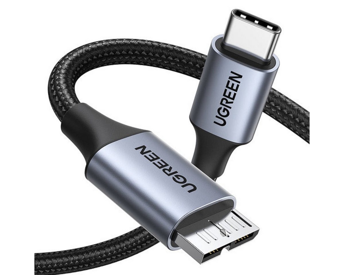 UGREEN USB C – Micro USB B 3.0 5 Gbit/s 3 A 2 m Kabel Ugreen US565 – Grau Smartphone-Kabel, (200 cm) von UGREEN
