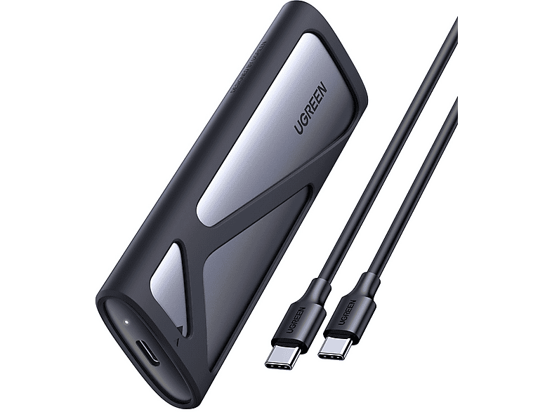 UGREEN USB-C auf M.2 M-Key Mobiles Festplattengehäuse, Gray von UGREEN