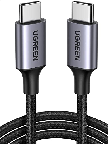 UGREEN USB C auf USB C Kabel 60W PD 3.0, PPS USB-C Ladekabel kompatibel mit iPhone 15 Pro Max Galaxy S24 S23 S22 A54 A34 A14 MacBook Air M2 iPad Pro 12.9 iPad Air 5/Mini 6, Pixel 7 Pro usw. (0.5M) von UGREEN