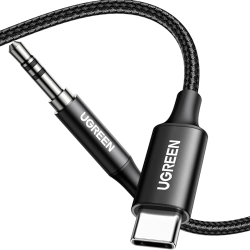 UGREEN USB C zu Aux Kabel Adapterkabel USB C Klinke Aux Kabel mit DAC Chip Kompatibel mit iPhone 16/16pro/16plus/16pro max/iPad Pro/Air,Galaxy S25 Serie,S24 Ultra/S24/S23/S22,Huawei P60/50/40(1M) von UGREEN