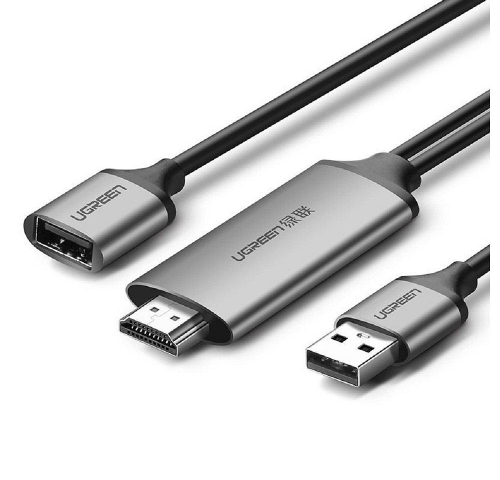 UGREEN USB OTG MHL Videokabel USB auf HDMI Adapter 1,5m TV Kabel Grau Video-Kabel von UGREEN