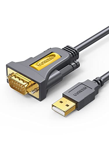 UGREEN USB auf RS232 Seriell Kabel USB Seriell DB9 mit PL2303 Chipsatz (3M) von UGREEN
