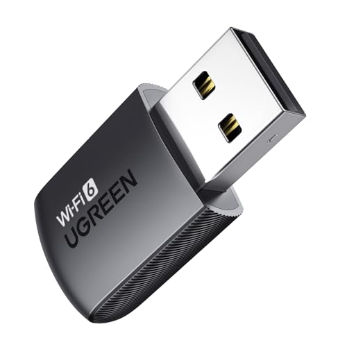 UGREEN WLAN Stick AX900 WiFi 6 Primär WLAN Adapter PC Dual Band 2,4G/5GHz, Internet Stick mit eingebauter Treiber, WPA2-PSK Verschlüsselung, Kompatibel mit Windows 11/10. UGREEN WLAN Stick AX900 WiFi 6 Primär WLAN Adapter PC Dual Band 2,4G/5GHz, Internet Stick mit eingebauter Treiber, WPA2-PSK Verschlüsselung, Kompatibel mit Windows 11/10. von UGREEN