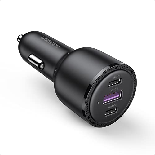 UGREEN Zigarettenanzünder USB C 69W Autoladegerät Zigarettenanzünder PD KFZ Ladegerät USB C kompatibel mit iPhone 15/15 Plus/Pro/15 Pro Max/14/13/12, MacBook, iPad Pro/Air, Galaxy S24, S23, A73 usw von UGREEN