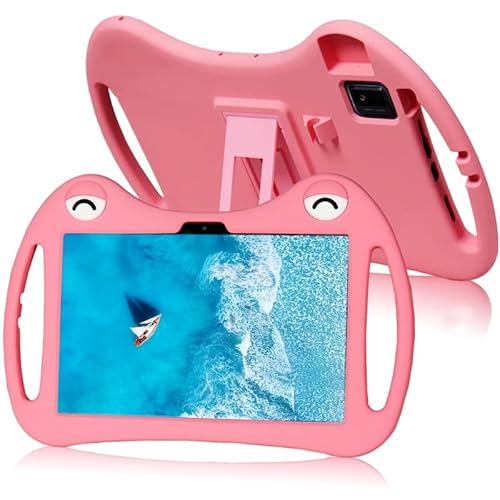 UHCOM Silicon Kids Case für TCL Tab 10s 10.1 2021 Tablet-Abdeckung für Tab 10s 9080G 9081X Tablet Verstellbare Klappständerabdeckung (Color : Pink, Size : TCL 10S 9080G 9081X) von UHCOM