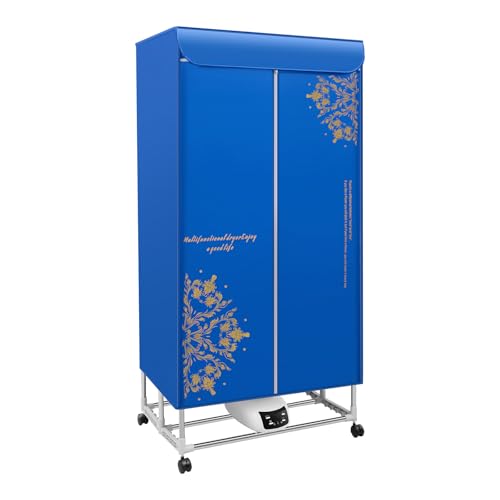 Elektrischer Trockenmaschine 1200-1500W Klappbarer Trockner mit Fernbedienung Geräuscharm Wäschetrockner mit Temperaturregler Temperatursicherung 70x50x150cm Elektrischer Trockenmaschine 1200-1500W Klappbarer Trockner mit Fernbedienung Geräuscharm Wäschetrockner mit Temperaturregler Temperatursicherung 70x50x150cm von UHDUIG