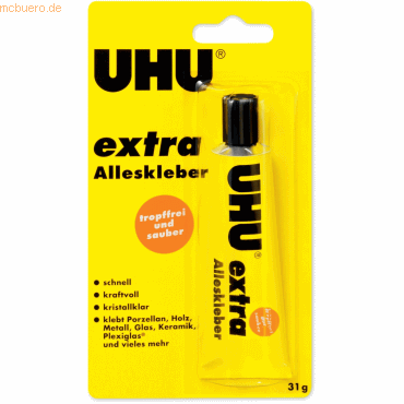 10 x Uhu Alleskleber extra Tube 31g 10 x Uhu Alleskleber extra Tube 31g von UHU