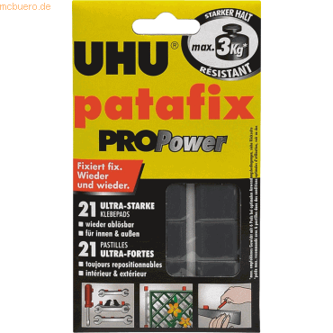 12 x UHU Klebepads patafix PROPower VE=21 Stück von UHU