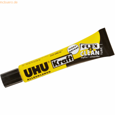 12 x Uhu Alleskleber Kraft Flex + Clean transparent Tube 18 g 12 x Uhu Alleskleber Kraft Flex + Clean transparent Tube 18 g von UHU