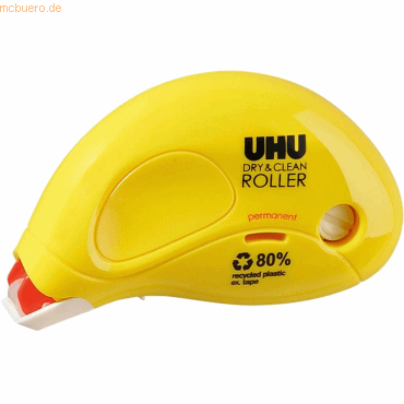 12 x Uhu Kleberoller Dry & Clean 8,5mx6,5 mm permanent 12 x Uhu Kleberoller Dry & Clean 8,5mx6,5 mm permanent von UHU