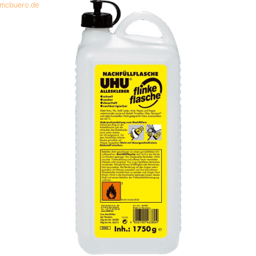 5 x Uhu Alleskleber Flinke Flasche Nachfüllflasche 1750g 5 x Uhu Alleskleber Flinke Flasche Nachfüllflasche 1750g von UHU