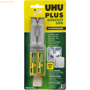 6 x Uhu 2-Komponenten-Epoxidharzkleber plus endfest Doppelkammerspritz von UHU